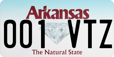 AR license plate 001VTZ