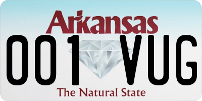 AR license plate 001VUG
