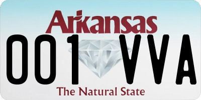 AR license plate 001VVA