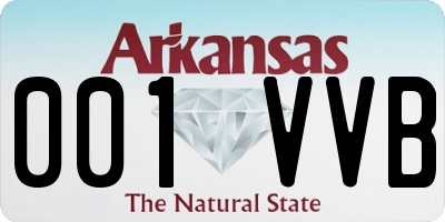 AR license plate 001VVB