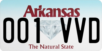 AR license plate 001VVD
