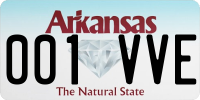 AR license plate 001VVE