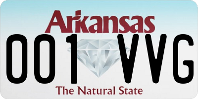 AR license plate 001VVG