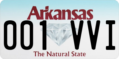 AR license plate 001VVI