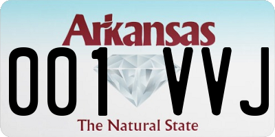 AR license plate 001VVJ