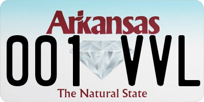 AR license plate 001VVL