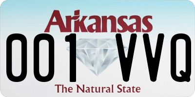 AR license plate 001VVQ