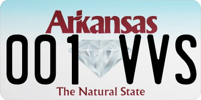 AR license plate 001VVS