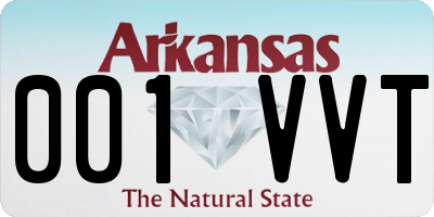 AR license plate 001VVT
