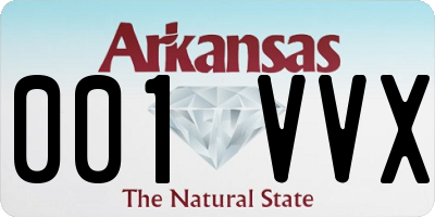 AR license plate 001VVX
