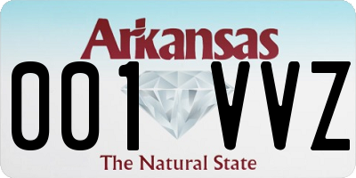 AR license plate 001VVZ