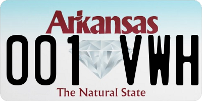 AR license plate 001VWH