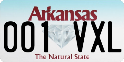 AR license plate 001VXL
