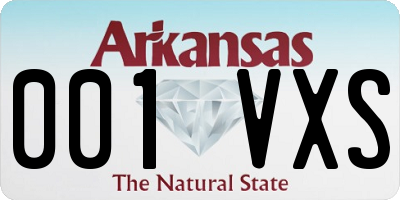 AR license plate 001VXS