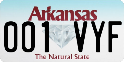 AR license plate 001VYF