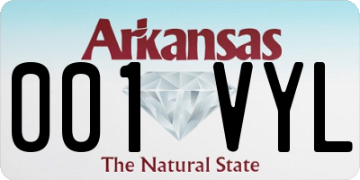 AR license plate 001VYL