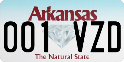 AR license plate 001VZD