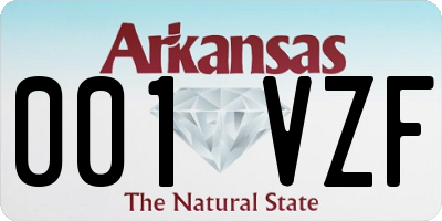 AR license plate 001VZF