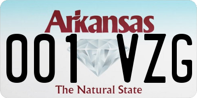 AR license plate 001VZG