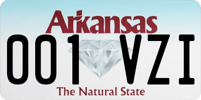 AR license plate 001VZI