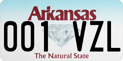 AR license plate 001VZL