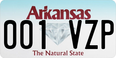 AR license plate 001VZP