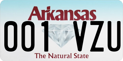 AR license plate 001VZU