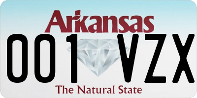 AR license plate 001VZX