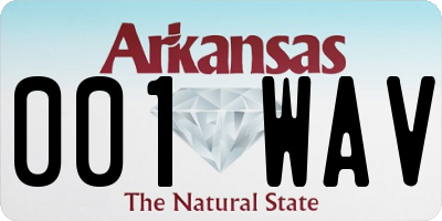 AR license plate 001WAV