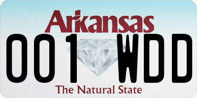 AR license plate 001WDD