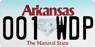 AR license plate 001WDP
