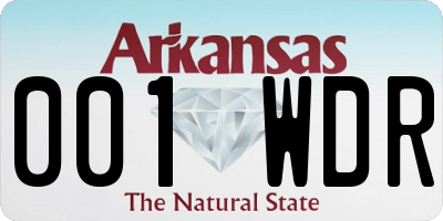 AR license plate 001WDR