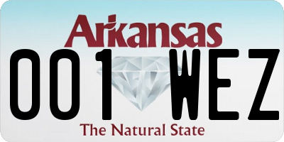 AR license plate 001WEZ