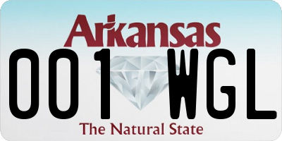 AR license plate 001WGL