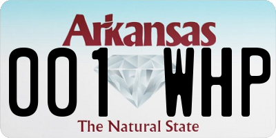 AR license plate 001WHP