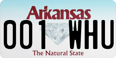 AR license plate 001WHU