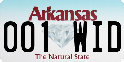 AR license plate 001WID