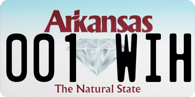 AR license plate 001WIH