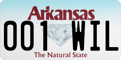 AR license plate 001WIL