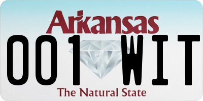 AR license plate 001WIT