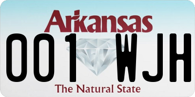 AR license plate 001WJH