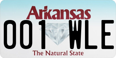 AR license plate 001WLE