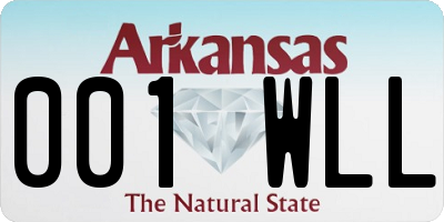 AR license plate 001WLL