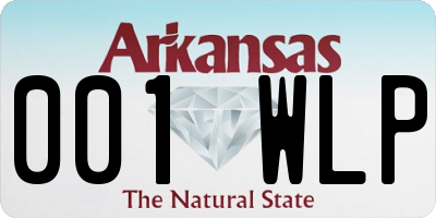 AR license plate 001WLP
