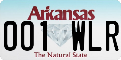 AR license plate 001WLR