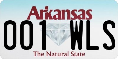 AR license plate 001WLS