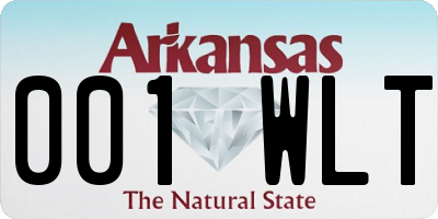 AR license plate 001WLT