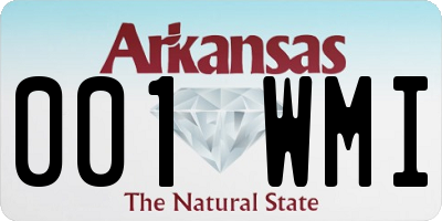 AR license plate 001WMI