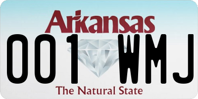 AR license plate 001WMJ