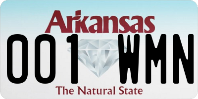 AR license plate 001WMN